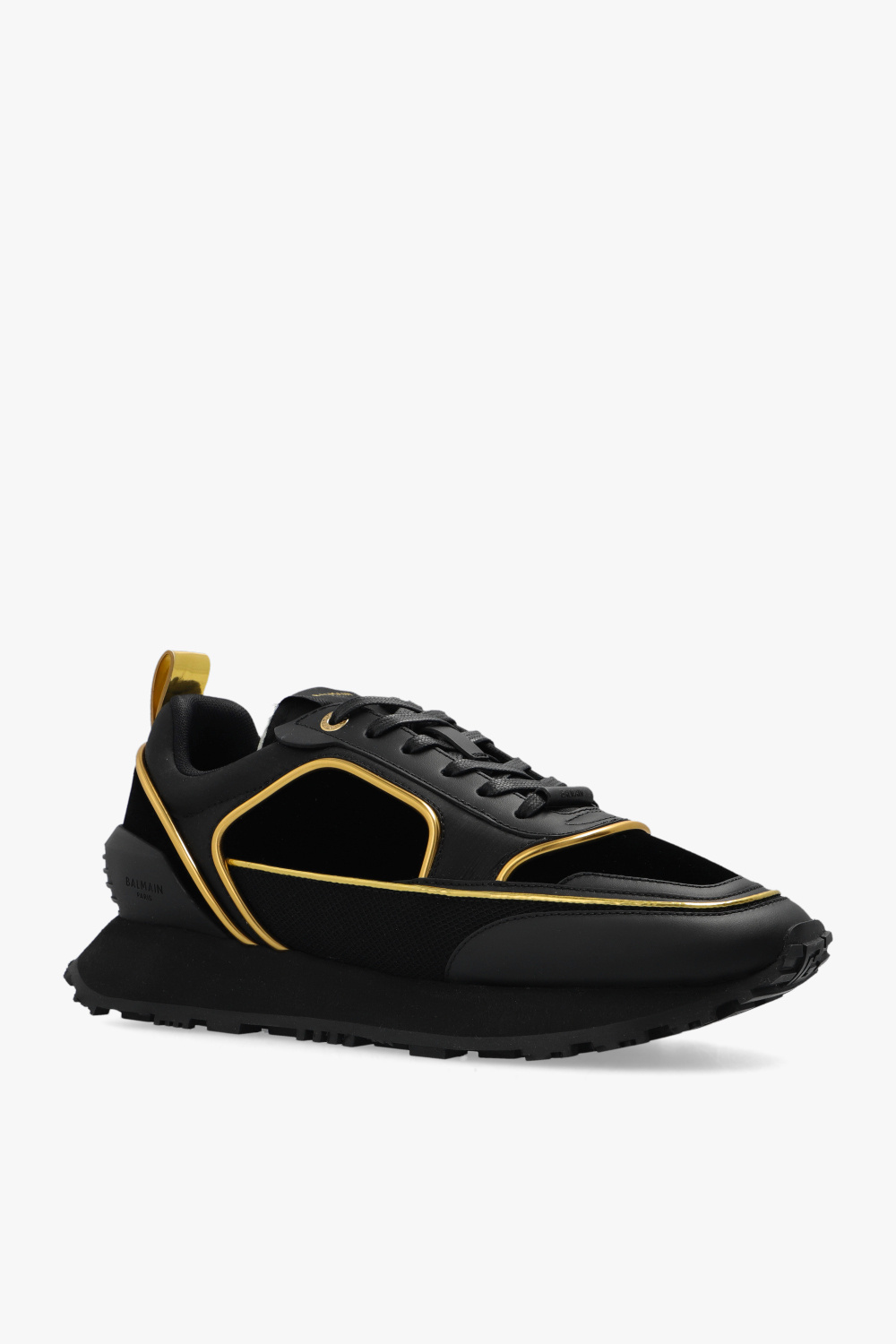 【関税＆送料込み】Balmain Shoe Balmain B-Cloud Leather Sneakers | Black | FARFETCH